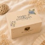 Caja de arras de madera personalizada