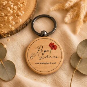 Llaveros de madera personalizados impresos - Imagen 9