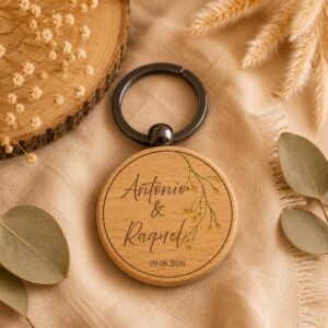 Llaveros de madera personalizados impresos - Imagen 8