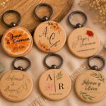 Llaveros de madera personalizados impresos