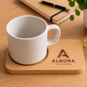 Posavasos para taza personalizados con soporte integrado - Imagen 3