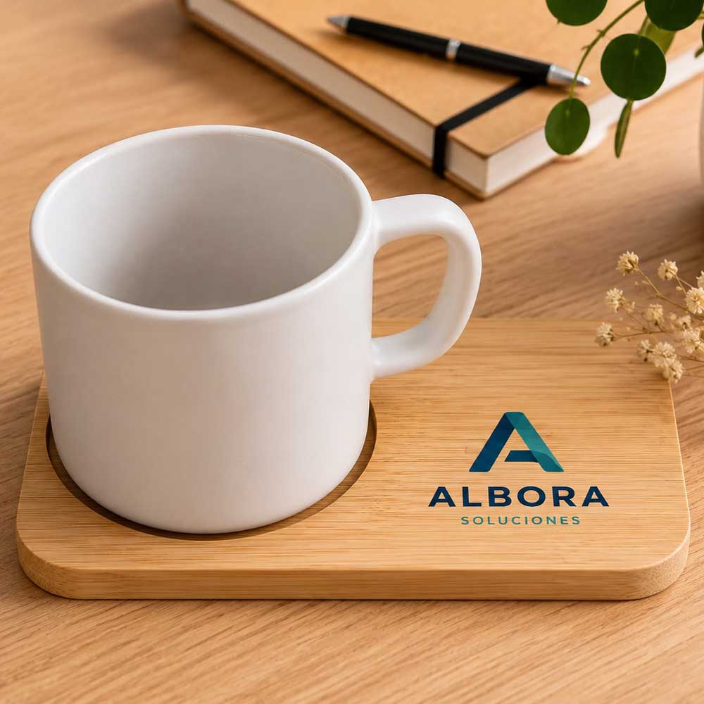 posvasos3 Posavasos para taza personalizados con soporte integrado - Imagen 1