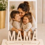 Marco de madera personalizado con foto y nombre