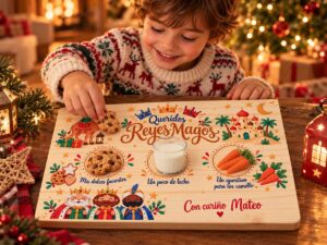 Tabla para los Reyes Magos personalizada