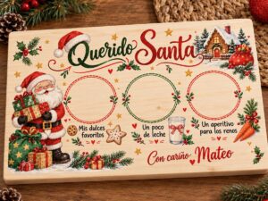 Tabla personalizada para Papá Noel - Imagen 2