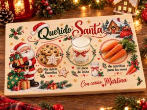 Tabla personalizada para Papá Noel