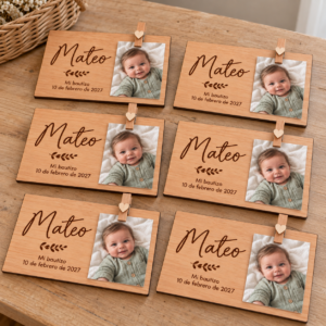 Imanes personalizados para invitados de bautizo